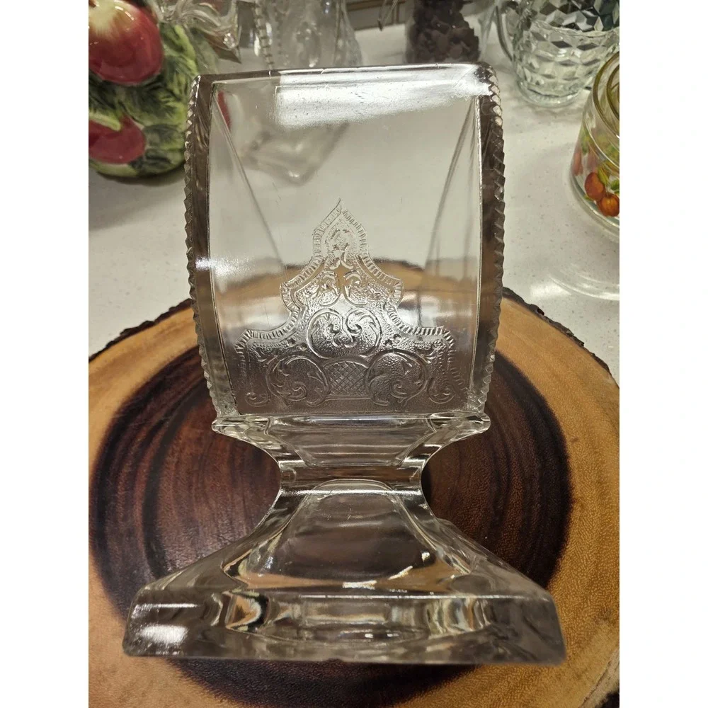 Riverside Glass EAPG Jersey Lily Creamer And Sugar Compote Antique 1880's Footed